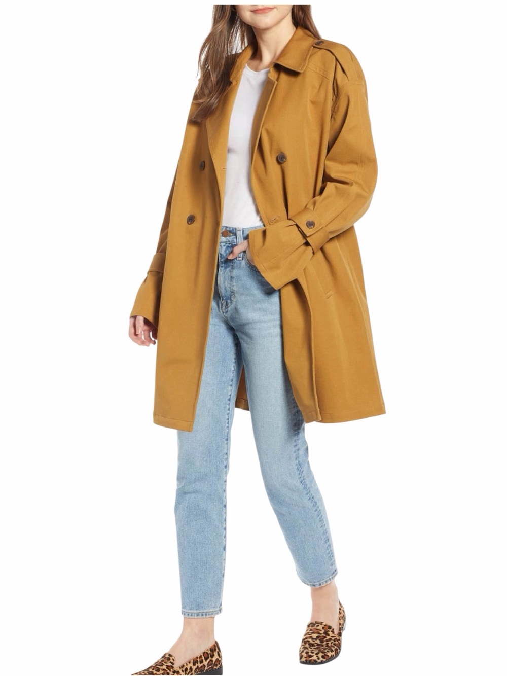 Something Navy Easy Oversize Trench